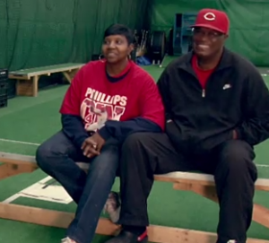 Brandon Phillips interviews his parents about his childhood and sports accomplishments.