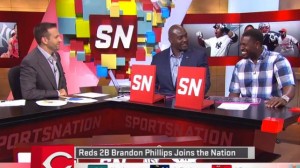 Cincinnati Reds 2B Brandon Phillips joins the Nation and plays the #Hashtag game as we talk about A-Rod, his controversial contract negotiation, LeBron James,and Charles Woodson jersey jackin'.