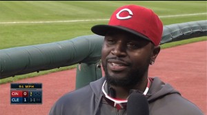 Brandon Phillips talks about joining the Reds to support them on their road trip and his ongoing recovery from an injury.