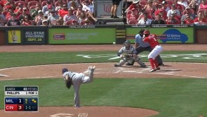 Brandon Phillips enjoys a big day with the bat, going 4-for-4